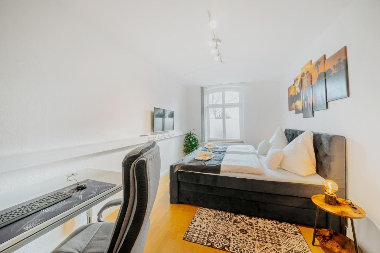 מגדבורג Blissplace 3 Zi Premium Apartment Nahe Getec Arena Mit Kingsize Betten Und Balkon מראה חיצוני תמונה