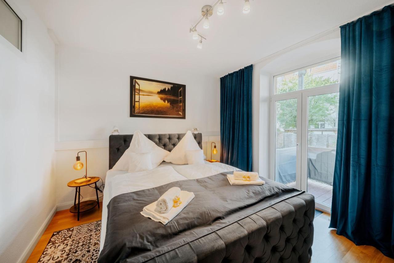 מגדבורג Blissplace 3 Zi Premium Apartment Nahe Getec Arena Mit Kingsize Betten Und Balkon מראה חיצוני תמונה