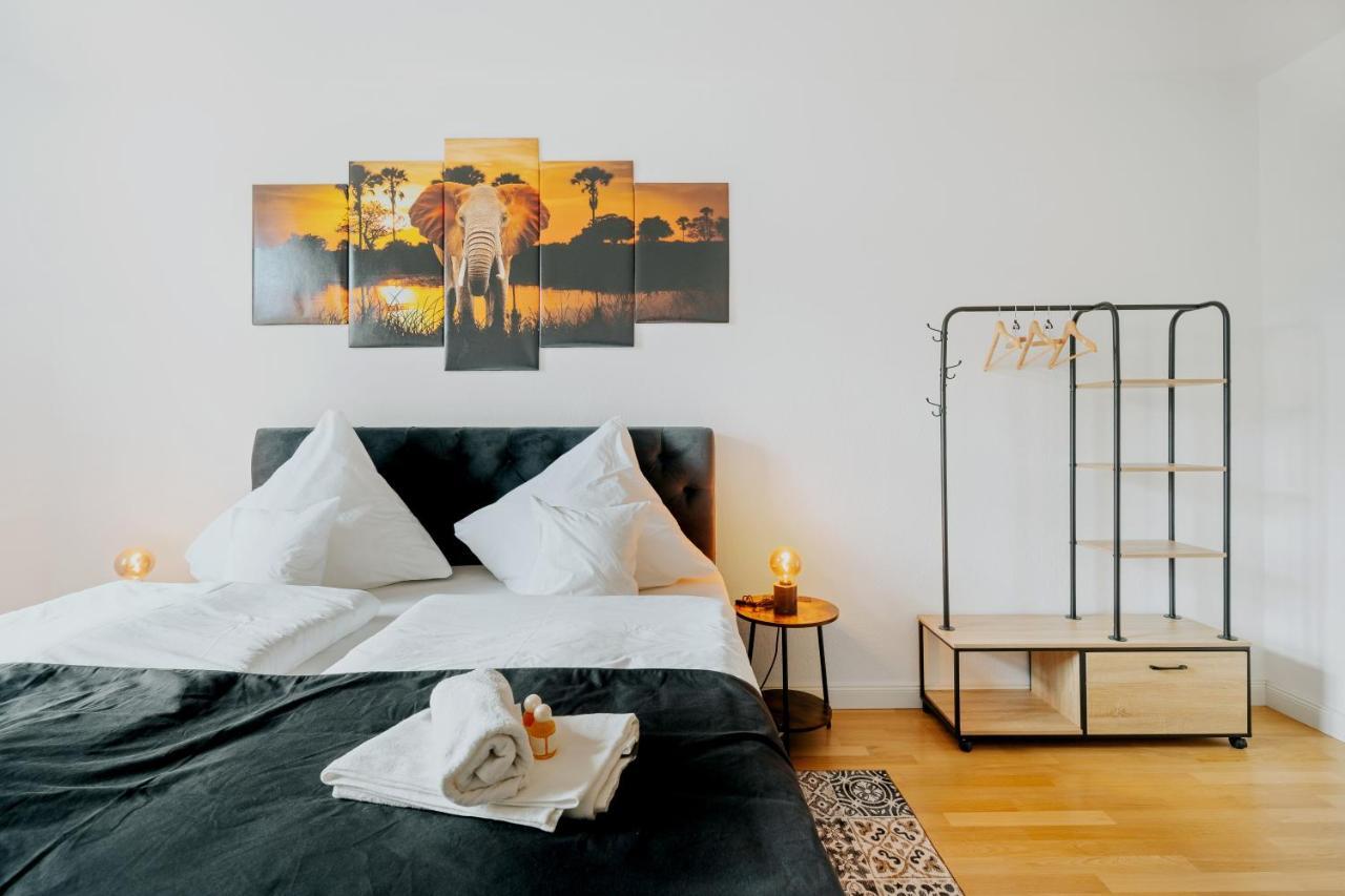 מגדבורג Blissplace 3 Zi Premium Apartment Nahe Getec Arena Mit Kingsize Betten Und Balkon מראה חיצוני תמונה